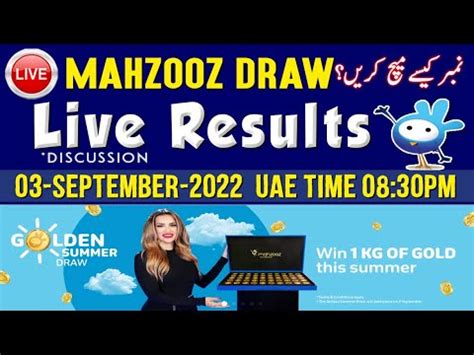 mahzooz live draw time today|Watch Live Draw Show .